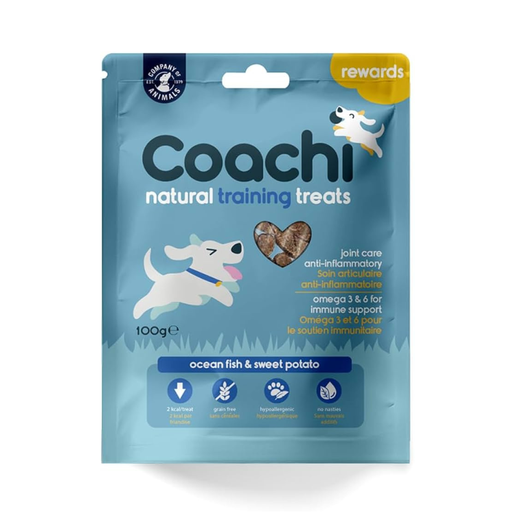 Coachi Natural Training Dog Treats Fish and Sweet Potato 100g