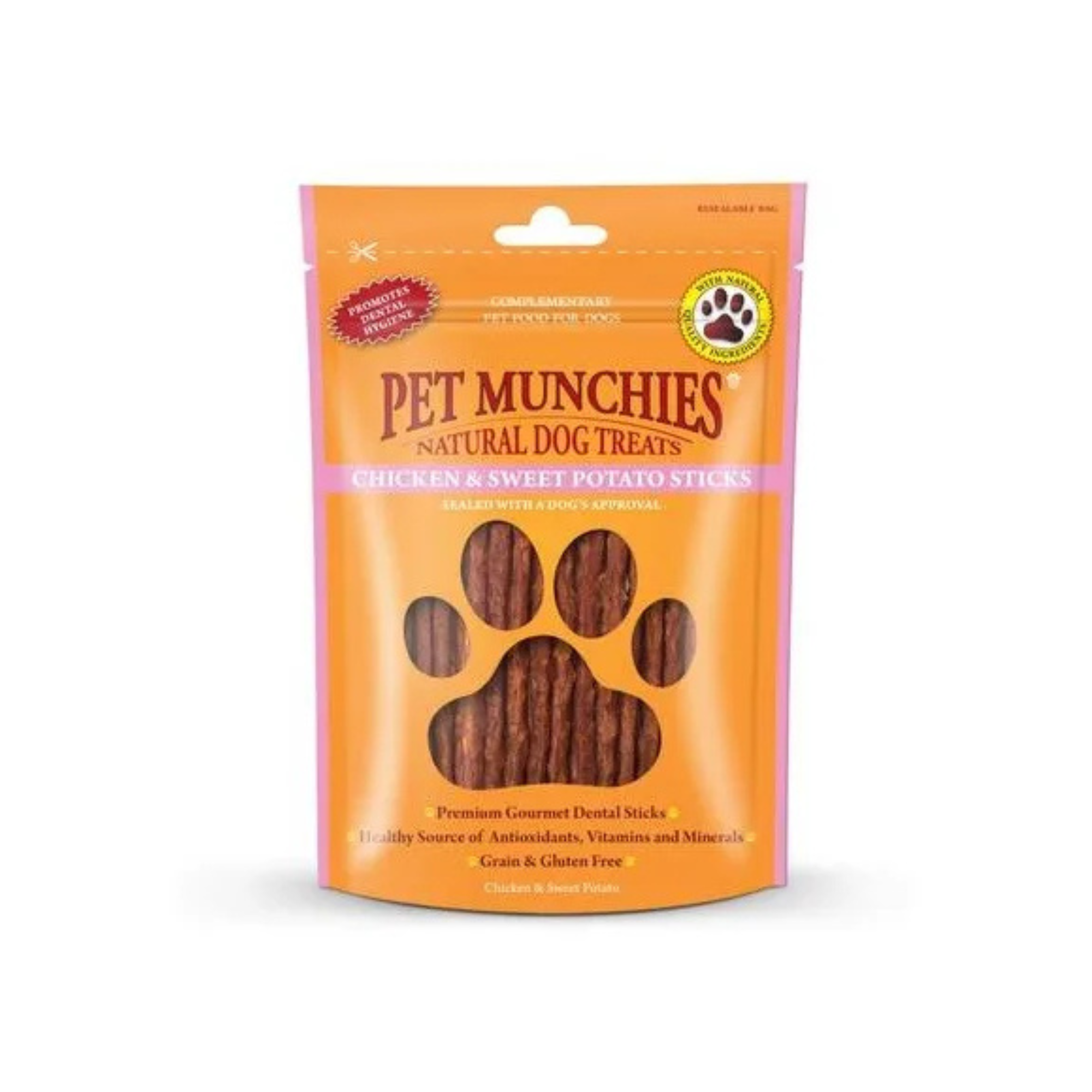 Pet Munchies Chicken & Sweet Potato Sticks 90g