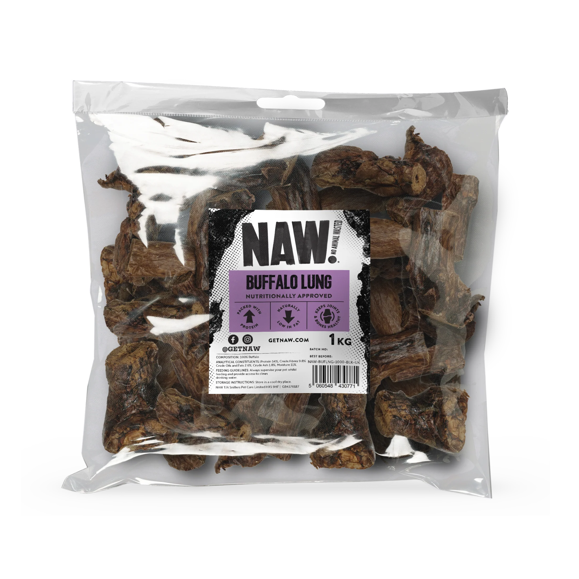 NAW Buffalo Lung 1kg